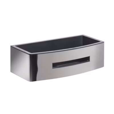 Porte-Objets Pour Douche Rectangulaire En Acier Chromé Et Noir