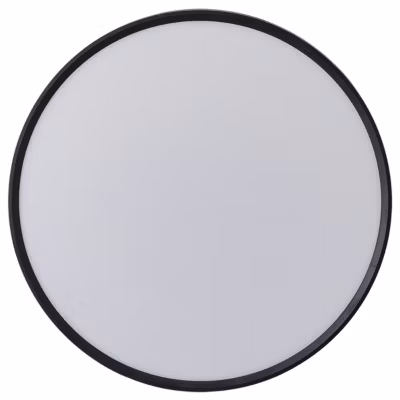 Plafonnier LED Rond 40W Extra-Plat CCT 50 cm, Lampe Superslim Sceneswitch 3 ambiances – NOIR