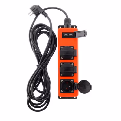Multiprise étanche 3 prises 16A 2P+T + USB – Zenitech