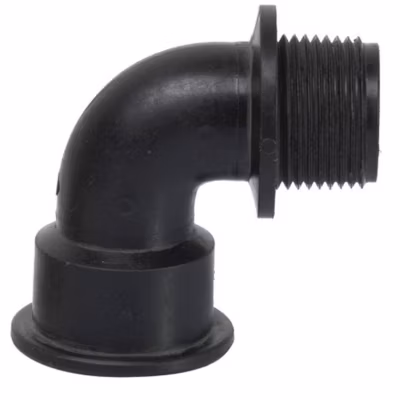 Raccord coudé mâle/femelle 1 pouce en plastique