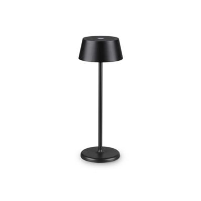 Ideal Lux PURE Lampe de Table LED Intégrée Noir 230Lm 3000K IP54