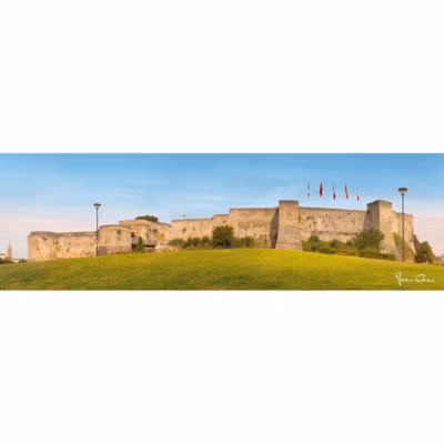 Tableau sur toile château de caen 3 30×97 cm Fabriqué en France