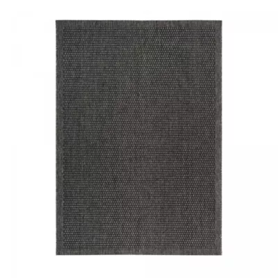 Tapis extérieur tissé kilim rectangle LYN45 SUNSAU 7, argent