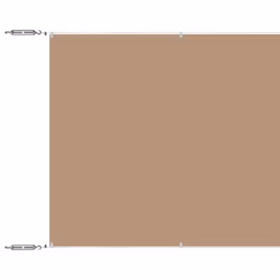 vidaXL Auvent Vertical Ecran de Protection Ecran d&rsquo;Intimité de Balcon Auvent de Patio Jardin Extérieur Taupe 100×1200 cm 148408