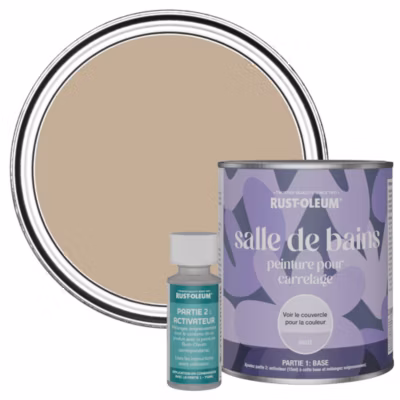 Peinture Marron pour carrelage de Salle de Bain, Mate – RUST-OLEUM – Caramel salé 750ml