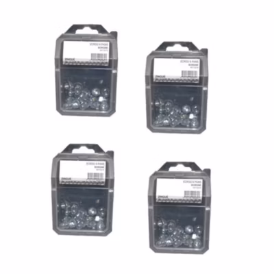 4 Coques de 4 Ecrous Borgnes Monobloc M12 mm – DIN 1587 – Zingué blanc – D-Work
