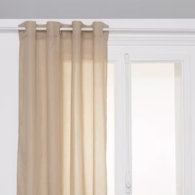 Voilage Paxta 135x240cm beige lin – Atmosphera