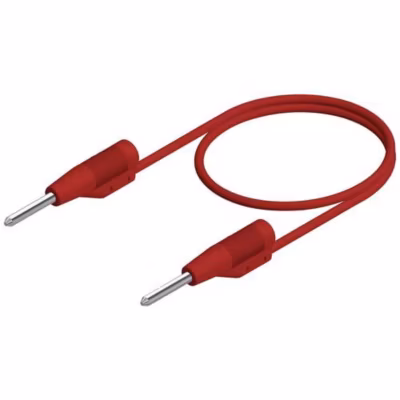 Hirschmann MVL 2/25 rt cordon de mesure 2 mm, 0,25 m, rouge, 6 A, empilable