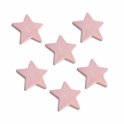 6 Un. poignées de meuble  pour enfants  étoile plastique rose pour chambre bébé 70x67X20mm