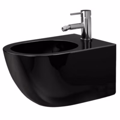 Bidet suspendu REA Carlo Mini black shiny