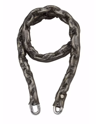 Chaîne acier cémenté zingué Loops, vélo, barrières, diamètre  8mm, 1.2m, gaine PVC – THIRARD