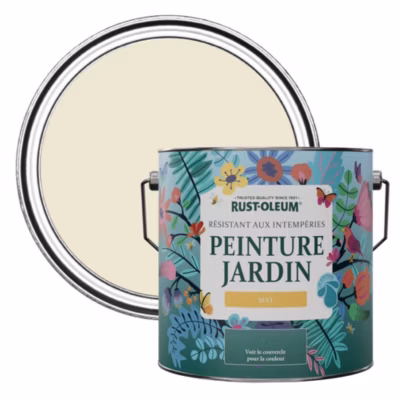 Peinture Beige pour Jardin et terrasse, Finition Mate – RUST-OLEUM – Calcaire 2,5 L