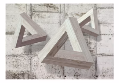 Papier peint intissé panoramique grey trio 100×70 cm