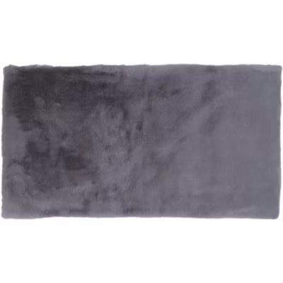 Tapis fin imitation fourrure 110×60 cm Gris
