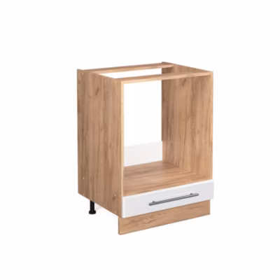 Vicco Meuble pour four Blanc Haute brillance 60cm sans PT