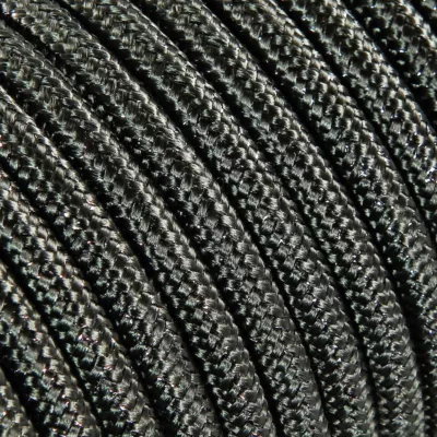 Fil Électrique Tissu Gris et Paillette 3x075mm² – Câble Électrique Textile de Qualité