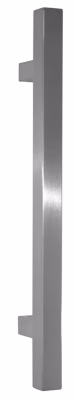Poignée de tirage Carrée 25×25 mm – Entraxe350 – S70 – L500 mm – INOX 304 poli