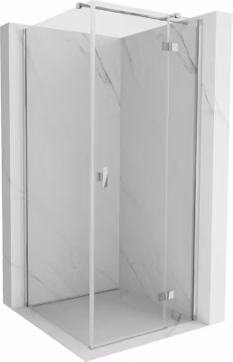 Mexen Mist-H T cabine de douche pivotante droite 95 x 95 cm, transparent, chromé – 8A5T-095-095-01-00-P