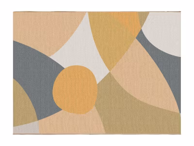 Tapis intérieur ou extérieur design à motifs abstraits – 150 x 200 cm – Multicolore – CREYSSE