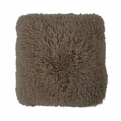 Coussin moelleux extra doux taupe 40×40