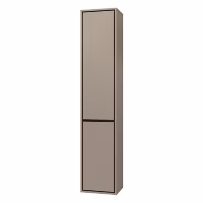 Colonne suspendue de salle de bain collection GOBI coloris marron.