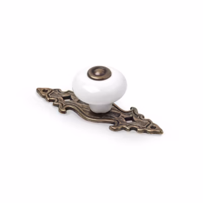Bouton en cuir de porcelaine, dimensions: 85x31x28mm-