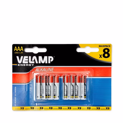 Pile alcaline MINI STILO LR03 AAA 1.5V – Blister de 8
