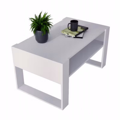 Table basse Karo92 moderne et stable pour le salon en matériaux en bois