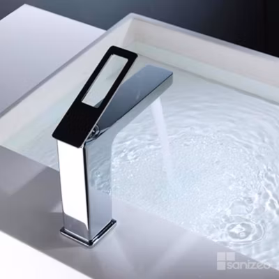 Mitigeur de Lavabo Anti-Calcaire Bec Bas Chrome IMEX SUECIA BDC032-1