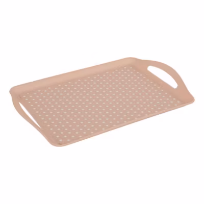 Plateau Poly 45,5×31,5 rose antidérapant – Rose- 5five