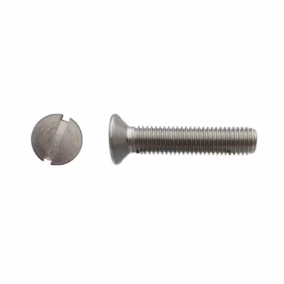 200 Vis Métaux Tête Fraisée Fendue 5 x 8 mm – DIN 963 – Inox A2 – D-Work