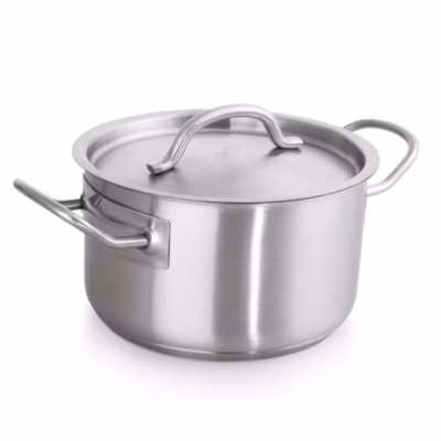 Casserole avec couvercle en Acier au nickel-chrome 5,2 L H 115 mm Diamètre 240 mm Was Germany