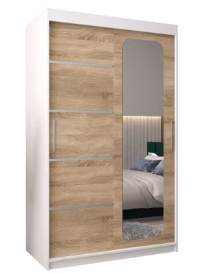 Armoire Promo V2 a portes coulissantes H. 200 x L. 120 x P. 62 2 portes