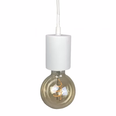 Suspension lumineuse ajustable en béton blanc – CALO 5225