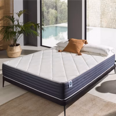 Matelas 140×190 Royal Visco – Soutien Mousse à Mémoire de Forme – Blue Latex – Épais 30 cm – 7 zones – Réversible – Confort Ferme