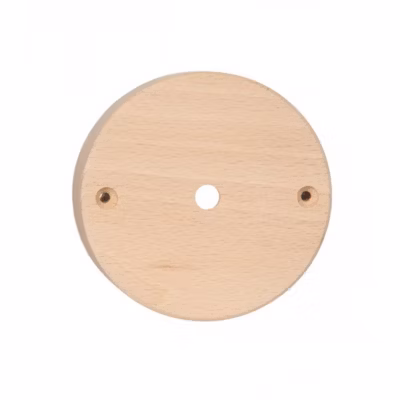 Rosace Ronde en bois à peindre pour plafond  1 passage de câble élégance naturelle – qualité et design