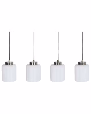 Lampe suspension CAUDELO Métal Noir/blanc