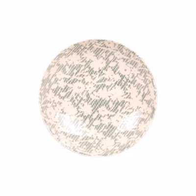 Assiette creuse Léa verte 22 cm (lot de 6)