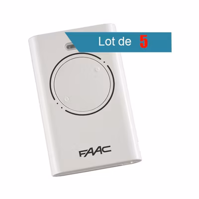 Lot de 5 Télécommande FAAC XT2 pour portails et garages