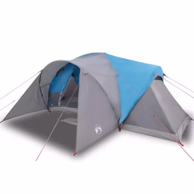 Tente familiale à dôme 6 personnes bleu imperméable vidaXL