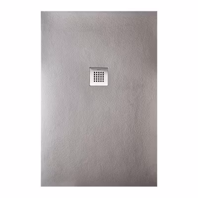 Receveur de douche STRATO extra plat Gris – 130 x 80 cm – Résistant et Facile à installer – Salle de bain – Douche