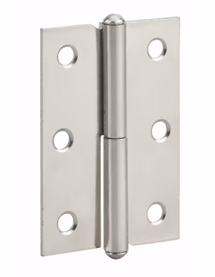 Paumelle de porte de meuble / porte légère, 60x40mm, acier, droite – THIRARD