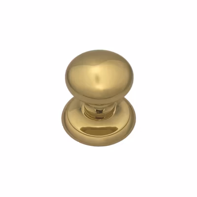 Bouton fixe  en Laiton de tirage de porte D70 mm Laiton poli- lot de 6 boutons