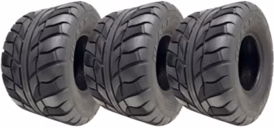 Pneus tubeless OBOR Beast 6 plis 20×11.00-9 (275/50-9) 46N homologués pour la route (lot de 3)