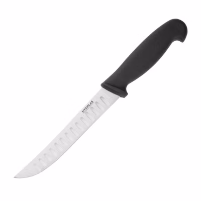 Couteau d&rsquo;Office Professionnel Alvéolé Noir 125 mm – Hygiplas