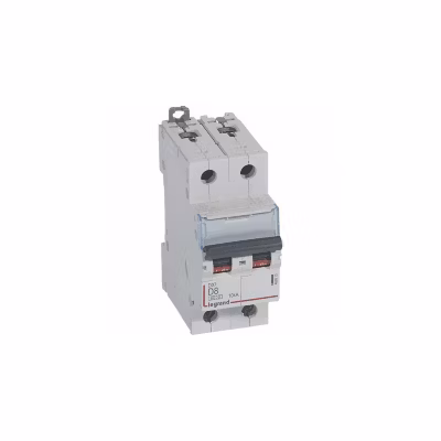 408013 Disjoncteur Bipolaire 8a – 2p Courbe D – 6/10ka – à Vis – Legrand Dx3