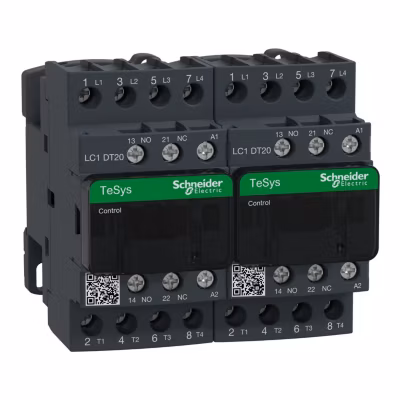 Lc2dt20p7 Schneider – Contacteur Inverseur Tétrapolaire – 4no – 20a – Bobine 230vca – Vis