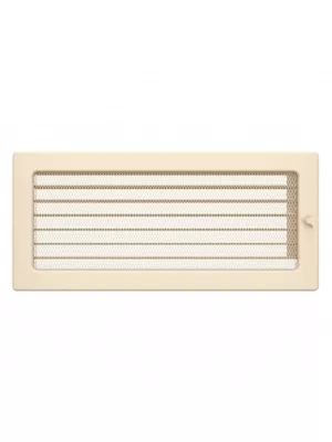 Grille de ventilation cheminée 17×37 crème avec volets roulants