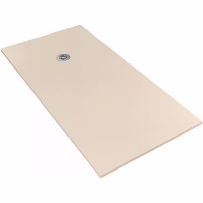 Receveur de douche à poser extra-plat épaisseur 30mm en pierre SANINDUSA STONIT Marina Plus 140×70 beige antidérapant classé C3