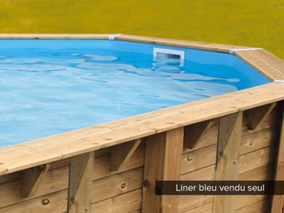 Liner seul Bleu pour piscine bois Sunwater 3,00 x 4,90 x 1,20 m – Ubbink